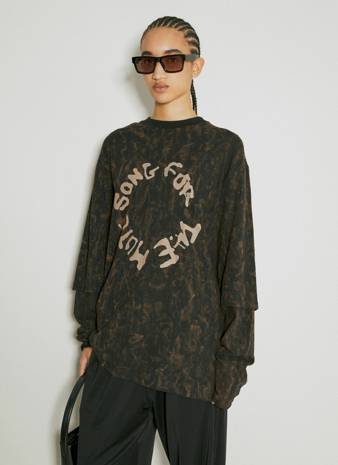 Song for the Mute Distressed Logo Print Sweatshirt