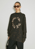 Song for the Mute Distressed Logo Print Sweatshirt