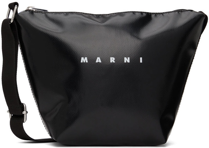 Photo: Marni Black & Blue PVC Messenger Bag