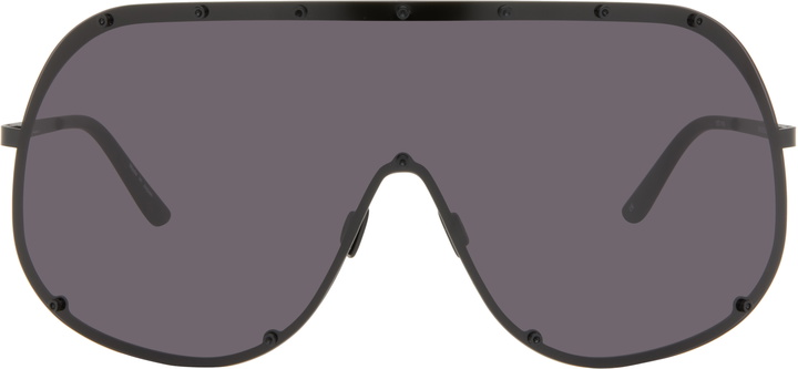 Photo: Rick Owens Black Hollywood Shield Sunglasses
