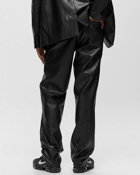 Arte Antwerp Leather Suit Pants Black - Mens - Casual Pants