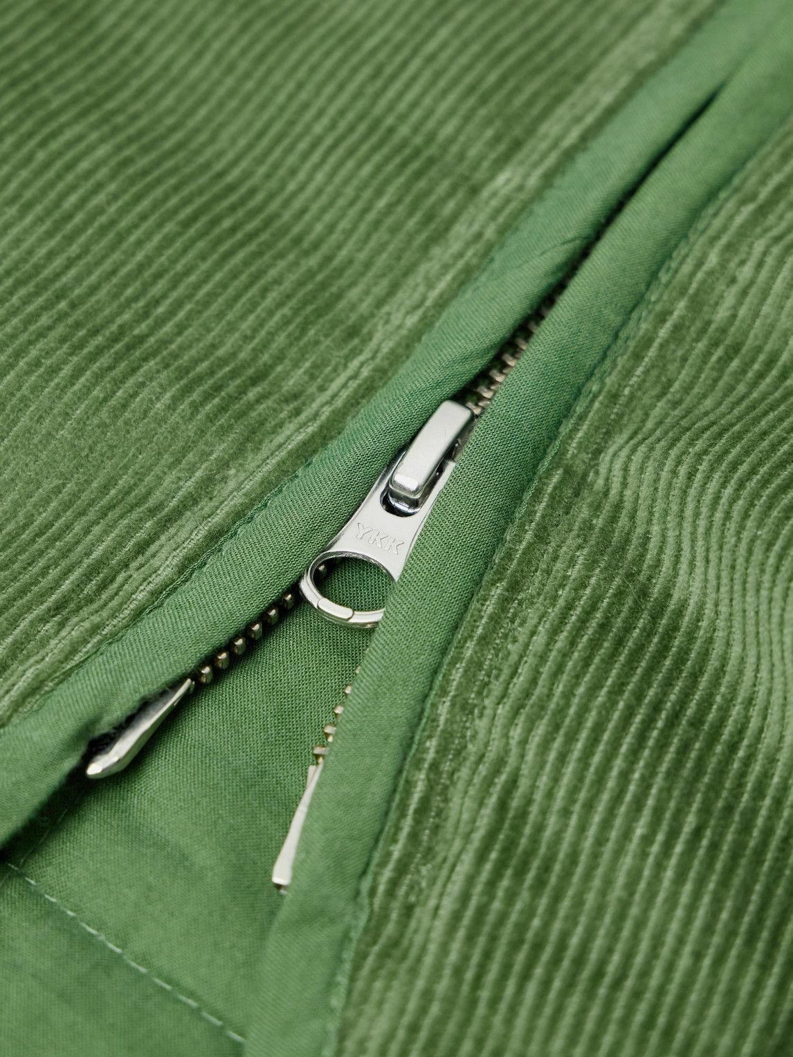 Kardo - Paiwand Studio Amardeep Embroidered Cotton-Herringbone Jacket - Green