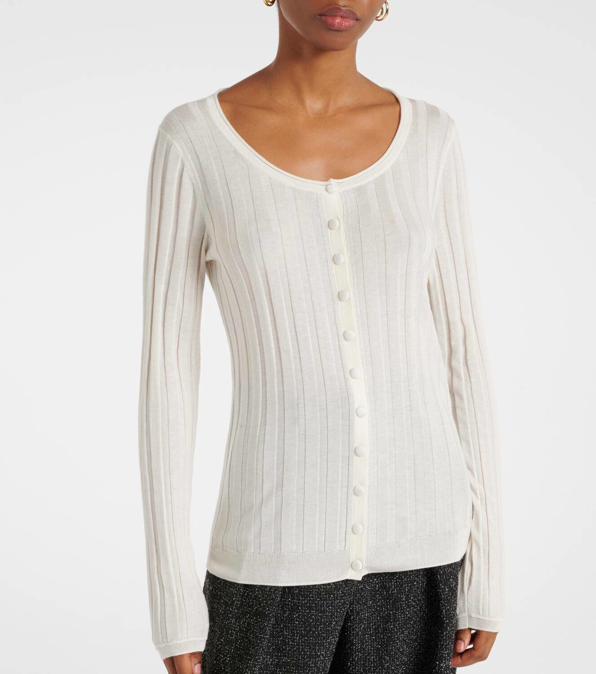 Proenza Schouler Hattie ribbed-knit cardigan