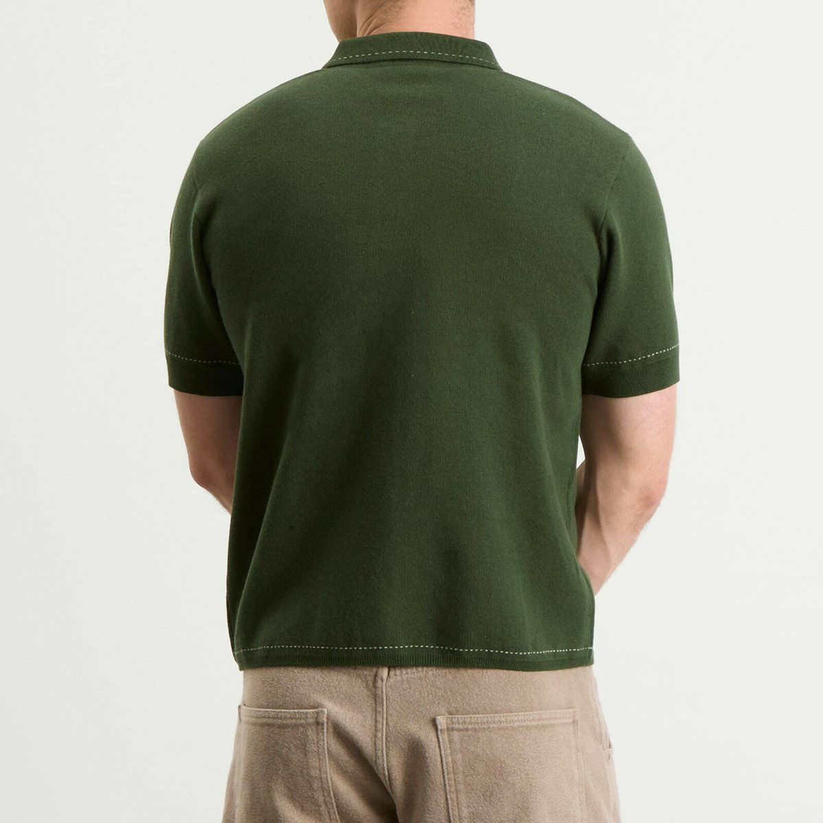 Percival Men's Accolades Knitted Shirt in Forest