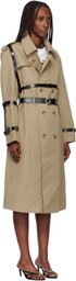 Coperni Beige Multi Belt Trench Coat