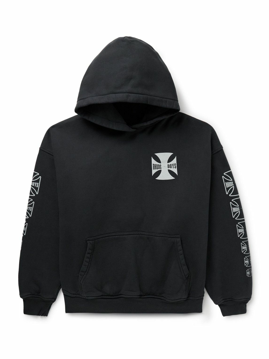 Rhude Black Moonlight Tropics Hoodie Rhude