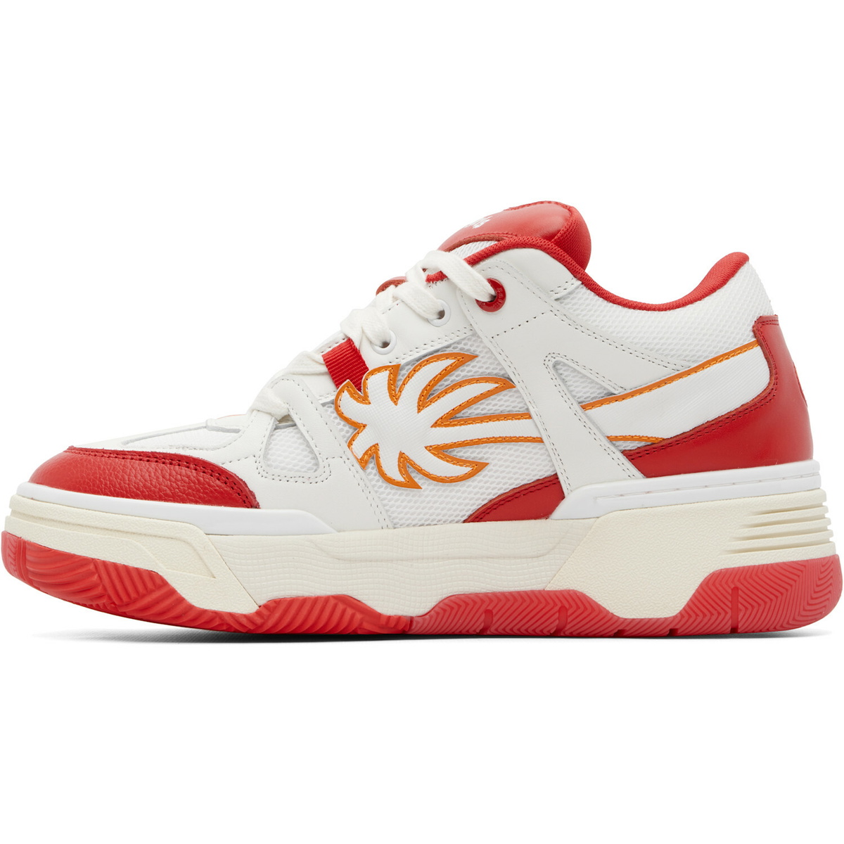 Palm Angels Red & White Palm Skate Sneakers