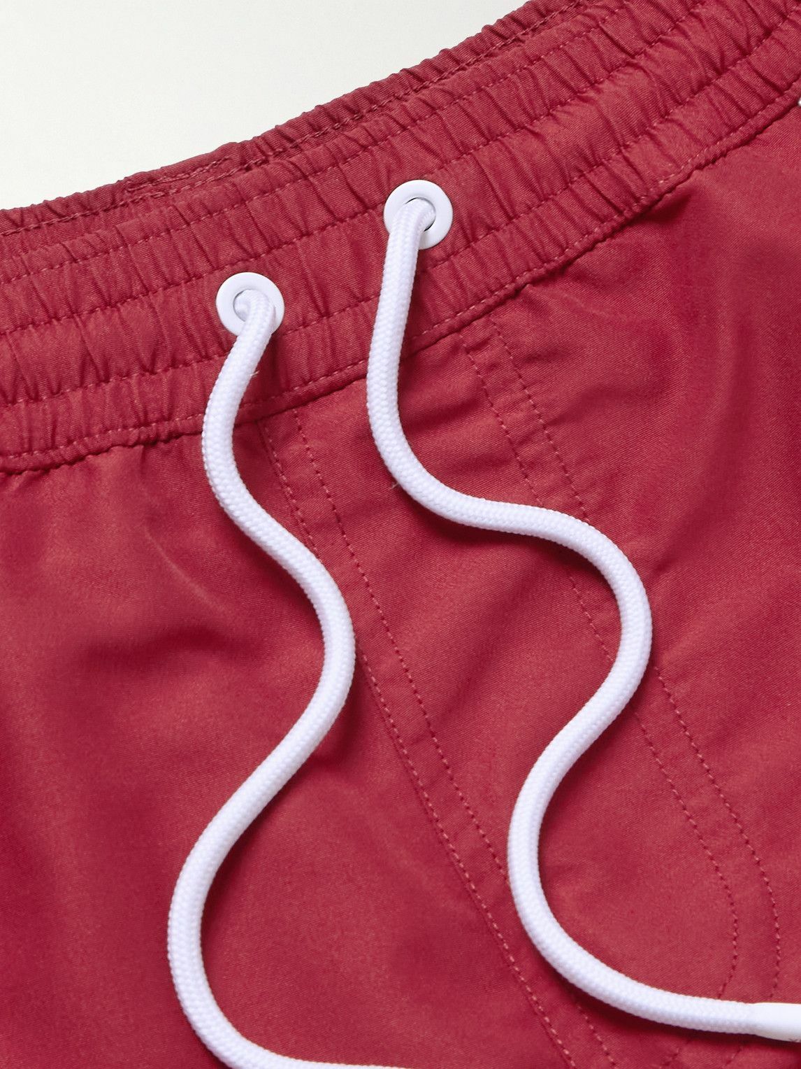 Loro Piana - Bay Straight-Leg Mid-Length Swim Shorts - Red