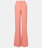 Elie Saab High-rise cady flared pants