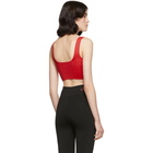 Ernest Leoty Red Jade Crop Top