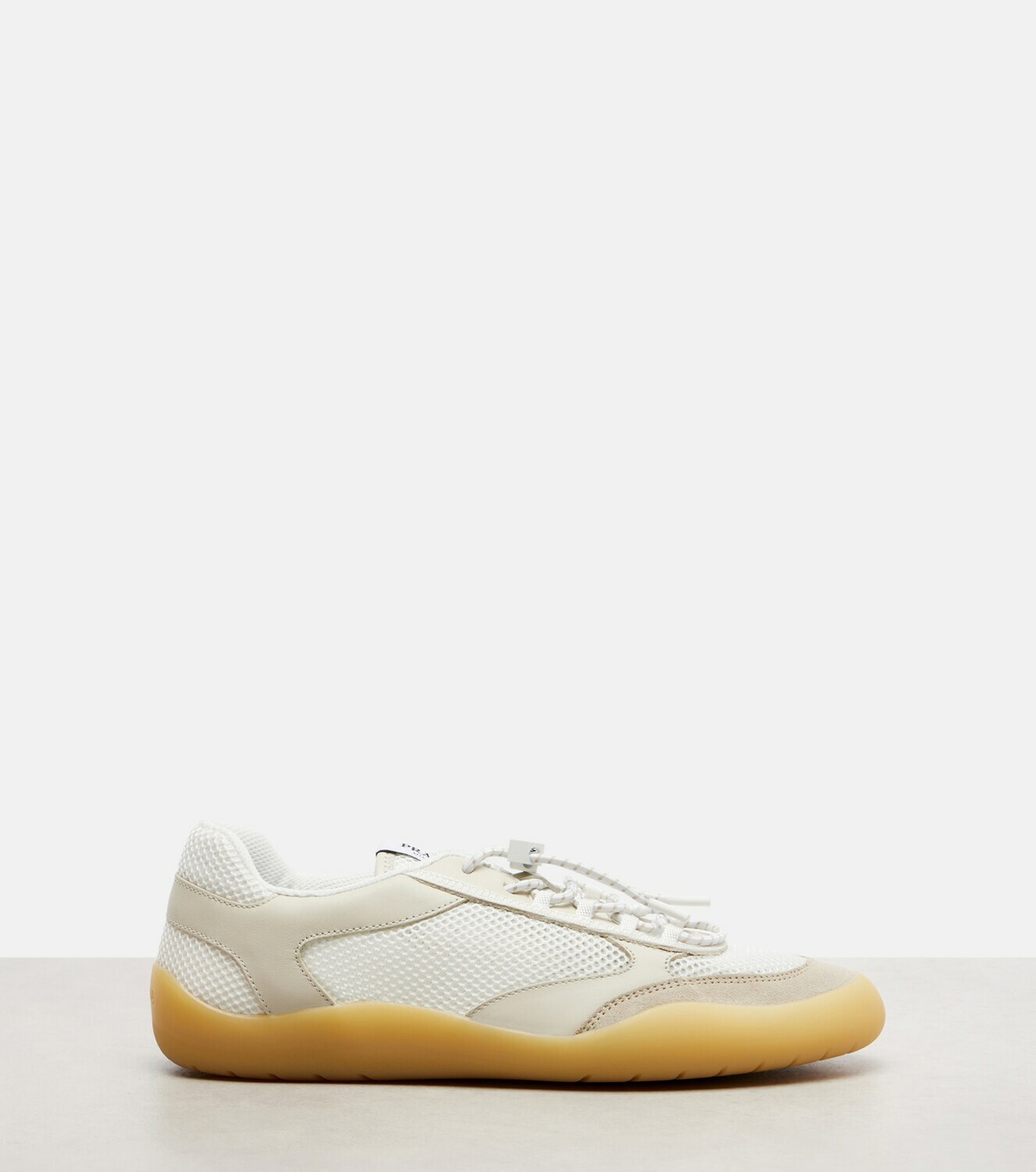 Prada Speedrock leather-trimmed sneakers