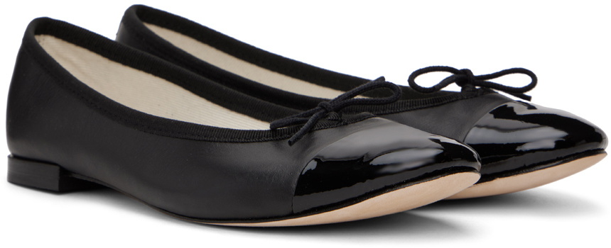 Repetto Black Flora Ballerina Flats