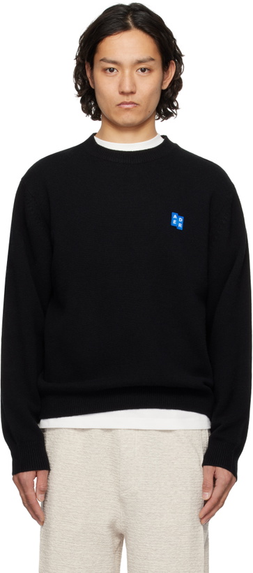 Photo: ADER error Black Sig; TRS Tag Knit 01 Sweater