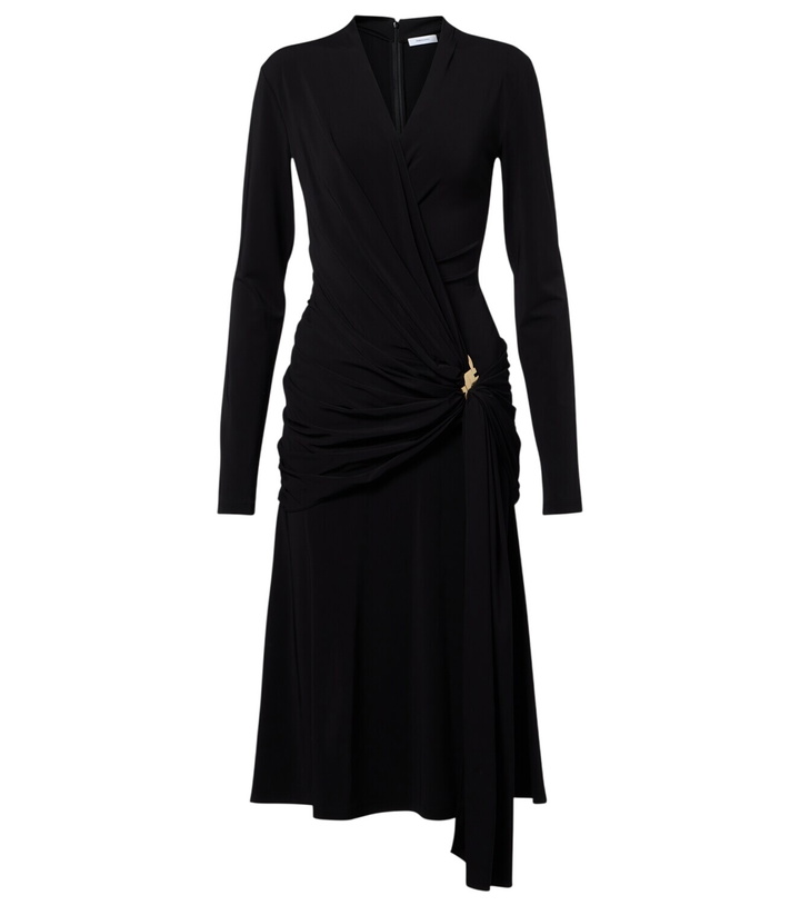 Photo: Ferragamo Draped jersey midi dress