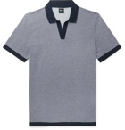 Hugo Boss - Textured-Knit Cotton Polo Shirt - Navy