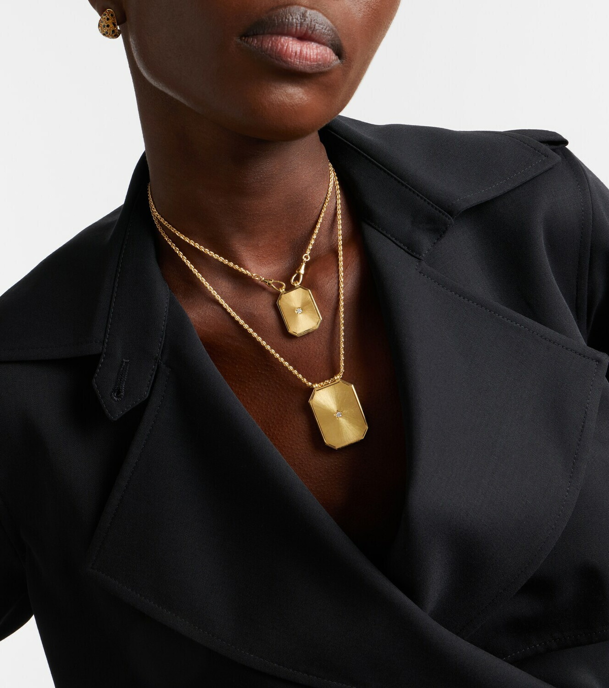 Marie Lichtenberg No Risk No Glory 18kt gold necklace with diamonds