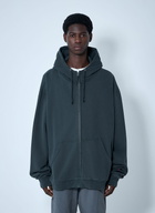 Maison Margiela Logo Motif Zip-Up Sweateshirt