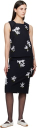 SHUSHU/TONG Navy Lapel Vest Top