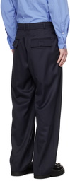 ADER error Navy Pleated Trousers