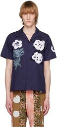 NOMA t.d. Navy Flower & Cactus Shirt