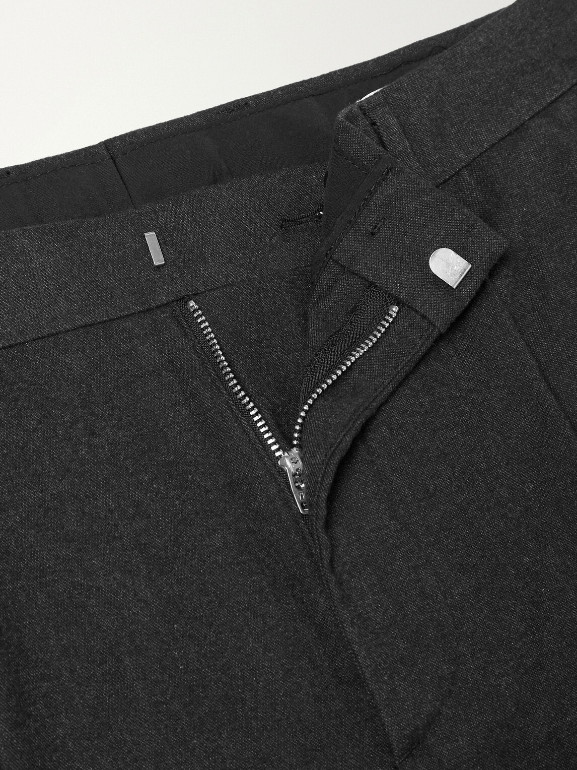 NN07 - Bill 1067 Tapered Pleated Brushed Twill Chinos - Black