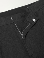 NN07 - Bill 1067 Tapered Pleated Brushed Twill Chinos - Black