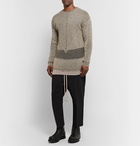 Rick Owens - Ribbed Virgin Wool-Blend Sweater - Gray