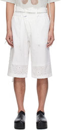 Ottolinger White Baggy Cargo Shorts