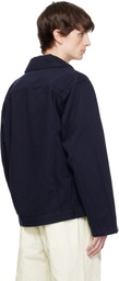 DOCUMENT Navy Non-Fade Denim Jacket