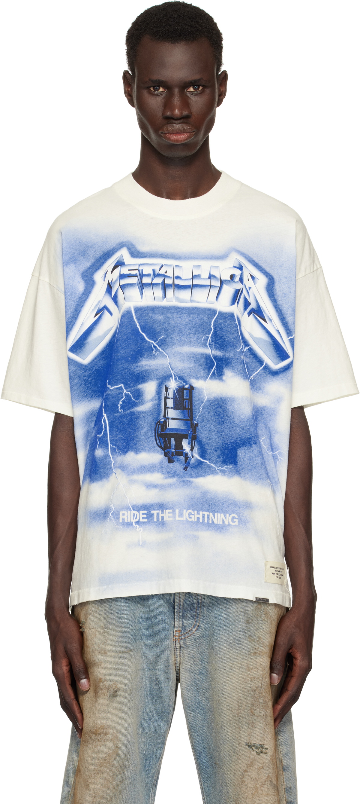 Represent Off-White 'Metallica Ride the Lightning' T-shirt Represent