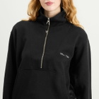 TOGA ARCHIVES Women's TOGA High Neck Half Zip Nylon Sweatshirt in Black