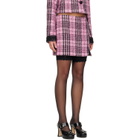Anna Sui Pink Plaid Miniskirt