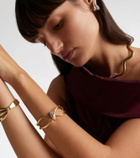 Yeprem Golden Strada 18kt white and yellow gold bangle with diamonds