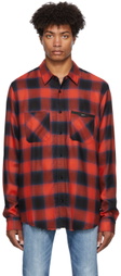AMIRI Plaid Logo Appliqué Shirt