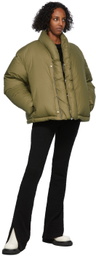 AMBUSH Green Down Kimono Jacket