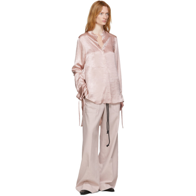 Ann Demeulemeester - Ann Demeulemeester 長袖Tシャツ ピンクの