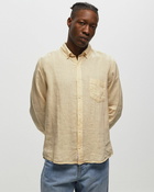 Edmmond Studios Linen Shirt Beige - Mens - Longsleeves