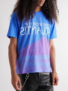 MSFTSrep - Printed Cotton-Jersey T-Shirt - Blue