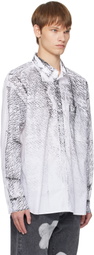FORMA White Faded Spotted Shirt