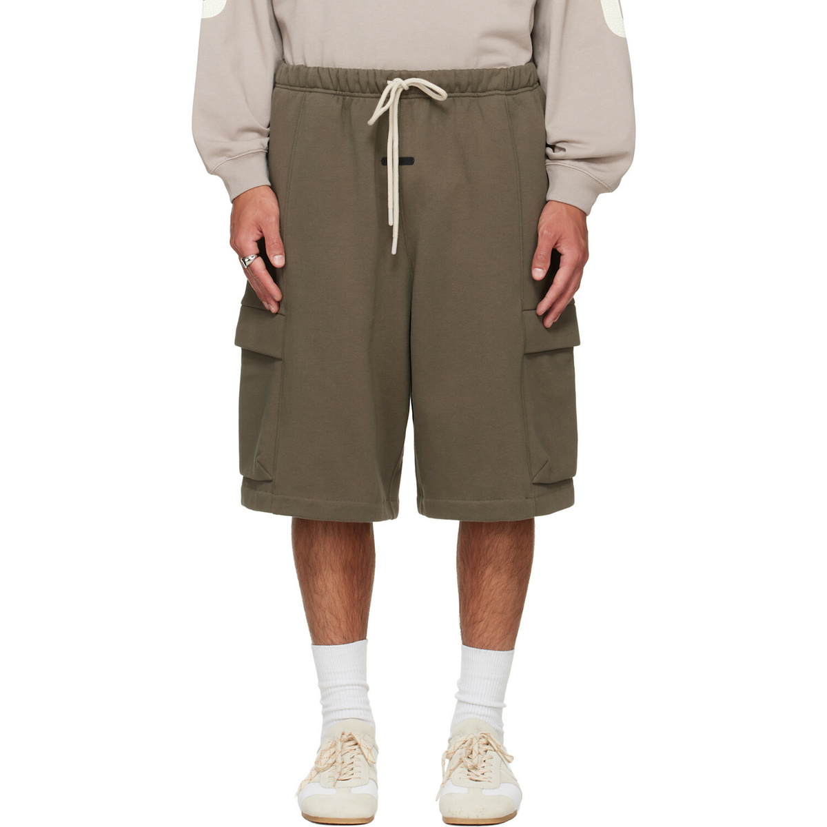 Fear of God ESSENTIALS Khaki Cargo Basketball Shorts