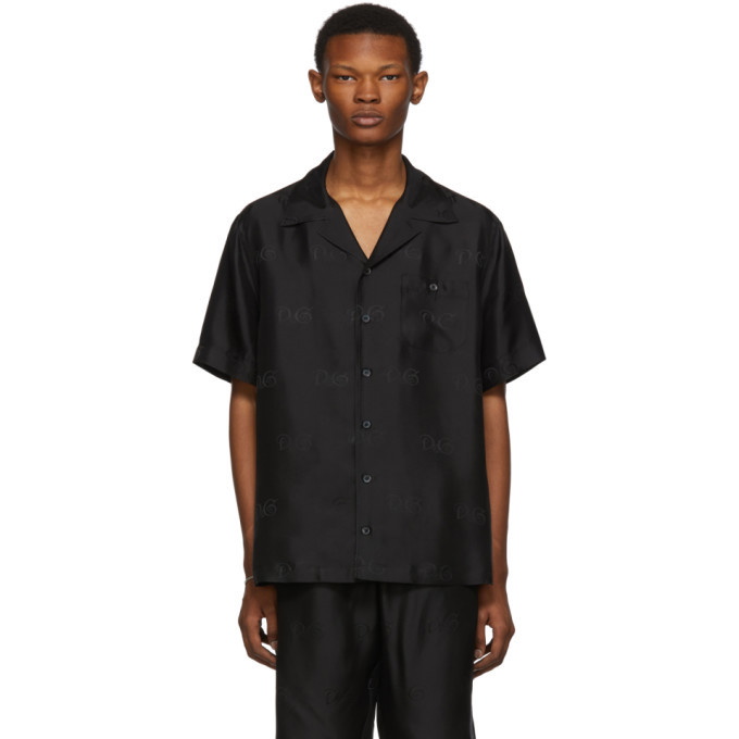 Photo: Dolce and Gabbana Black Silk Shirt