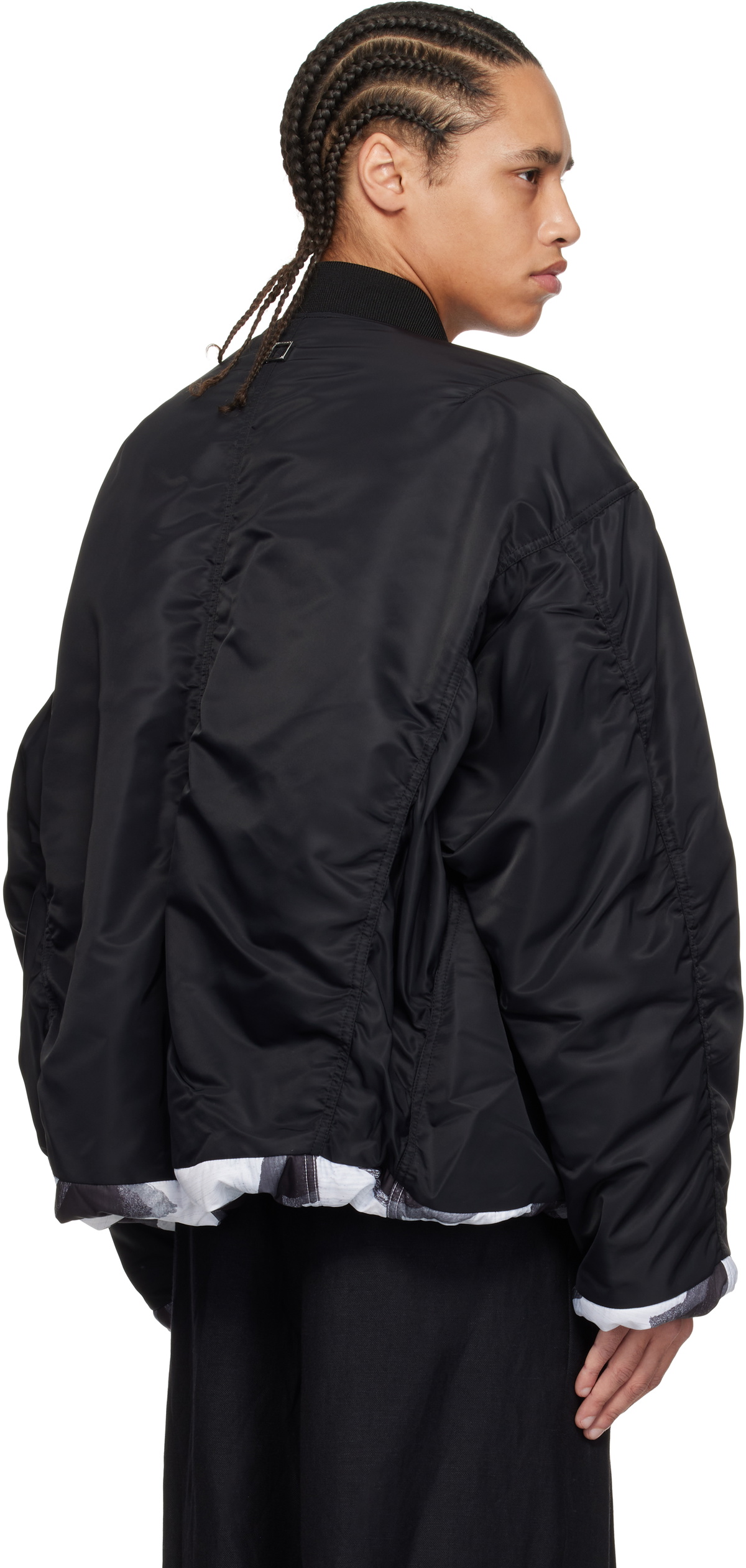WOOYOUNGMI Black & White MA-1 Reversible Bomber Jacket
