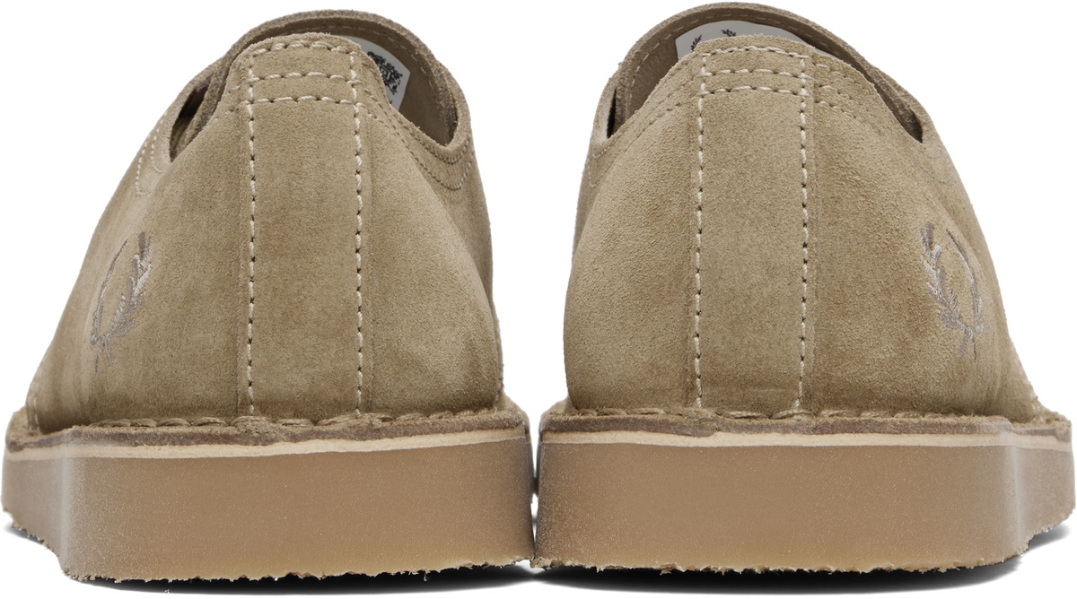 Fred Perry Khaki Linden Suede Derbys Fred Perry