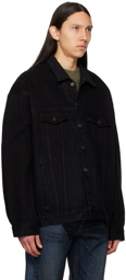 Balenciaga Black Oversized Denim Jacket