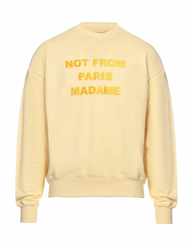 Photo: Drôle De Monsieur Mens Sweatshirt Pastel in Yellow