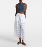 Alaïa Crochet cotton crop top
