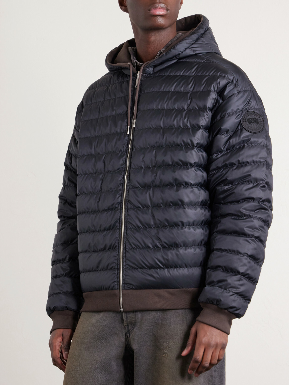 Canada Goose - Fuse Reversible Cotton-Jersey and Quilted Shell Down Hoodie - Brown