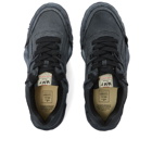 Maison MIHARA YASUHIRO Men's Parker Original Sole Over Dyed Canvas Sneakers in Black