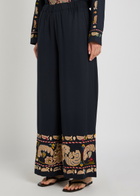 Bode Feather Runner Embroidered Cotton-blend Trousers Multicoloured 1