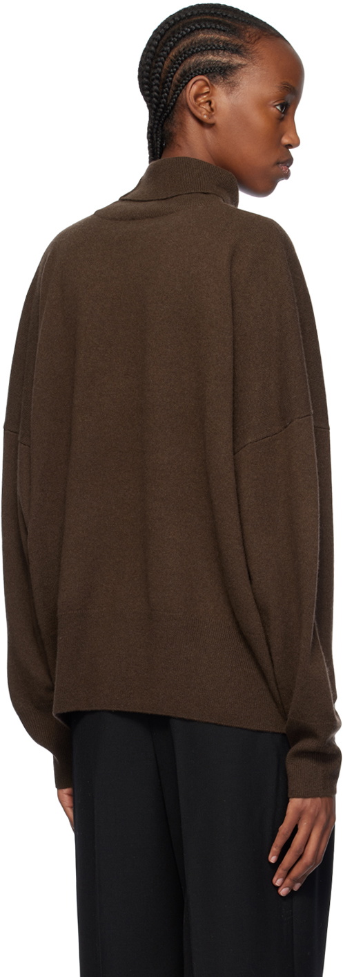 TOTEME Brown Turtleneck Sweater Toteme